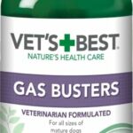 Vet's Best Gas Busters Dog Supplements | Gas, Bloating, Constipation Relief and Digestion Aid for Dogs | 90 Chewable Tablets