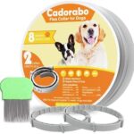Flea and Tick Collar for Dogs, 8 Months Prevention Dog Flea Collar, 2 Count, Ingredients Protection, Waterproof, One Size Fits All