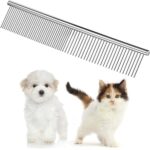 Trism Professional Pet Grooming Tools Metal Comb for Dogs and Cats - Eliminates tangles and knots, suitable for long and short hair, including other pets