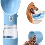 ARMLULU Dog Water Bottle - Dishwasher Safe Material for Multifunctional Portable Dog Water Bottle with Food Container Dog Travel Water Bottle Suitable for Outdoor Walking and Hiking for Pets