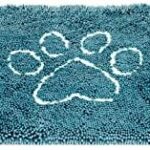Dog Gone Smart Dirty Dog Microfiber Paw Doormat - Muddy Mats For Dogs - Super Absorbent Dog Mat Keeps Paws & Floors Clean - Machine Washable Pet Door Rugs with Non-Slip Backing | Medium Pacific Blue