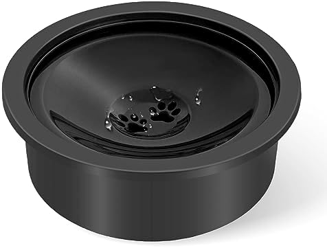 No Spill Water Bowl for Dogs, Slow Drinking Dog Water Dish No Spilling, Messy Splash or Drip, Fits into Elevated Pet Feeder, 30oz Slobber Stopper Water Dispenser