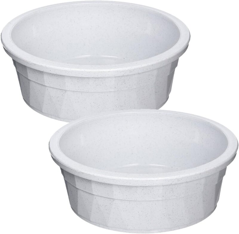 Van Ness Heavyweight Jumbo Crock Dish, 106 Ounce, Grey ( 2 Pack)