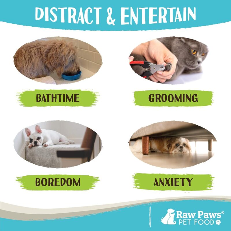 Raw Paws Licking Mat Bowl, 1 ct - Distraction Mat for Dogs with Suction, Lick Bowl for Dogs Large to Small, Interactive Cat Licking Mat, Dog Mat for Anxiety - Dog Bowl Licking Mat, Lick Pad Mat Bowl - Image 5