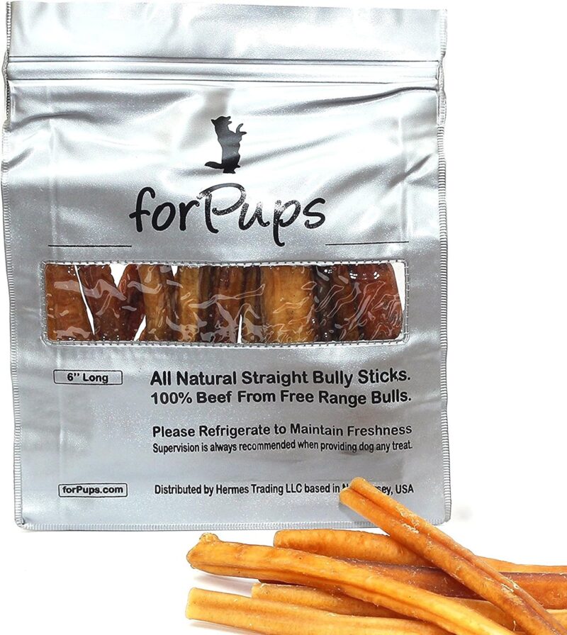 forPups (1 Pound – 8 Inch) (Thick) (16 oz Pack) All Natural Premium Quality Bully Sticks (8”) (1 lb – Thick) (16 oz) - Image 3