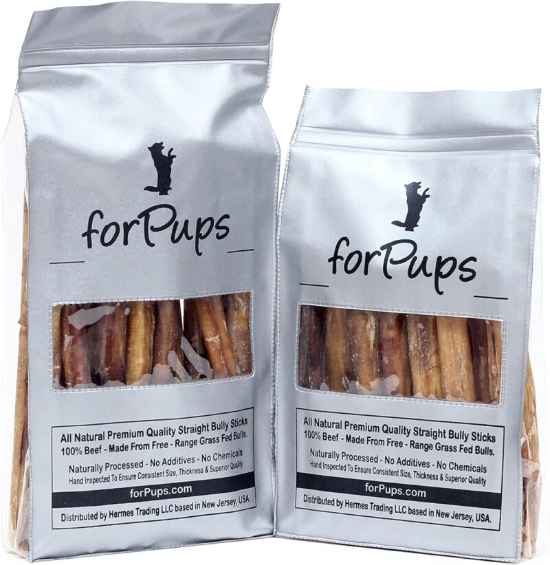 forPups (1 Pound – 8 Inch) (Thick) (16 oz Pack) All Natural Premium Quality Bully Sticks (8”) (1 lb – Thick) (16 oz) - Image 5