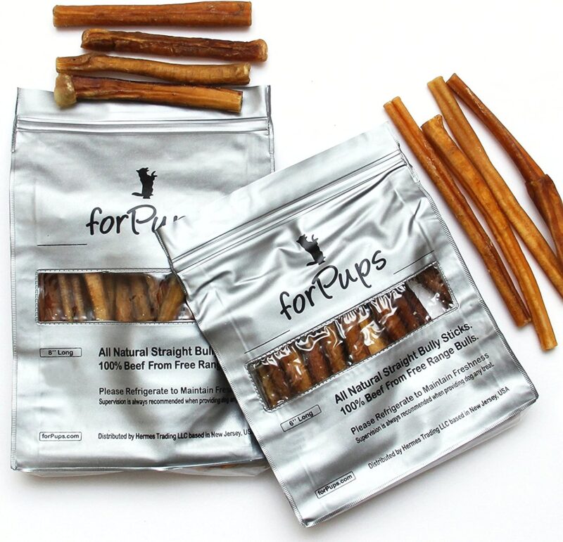 forPups (1 Pound – 8 Inch) (Thick) (16 oz Pack) All Natural Premium Quality Bully Sticks (8”) (1 lb – Thick) (16 oz) - Image 2