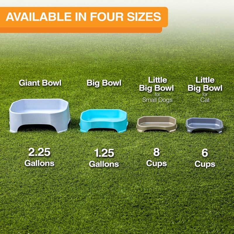 Neater Pet Brands Big Bowl - Extra Large Water Bowl for Dogs (1.25 Gallon Capacity, 160 oz) - Huge Over Size Pet Bowl - Gunmetal Grey - Image 9