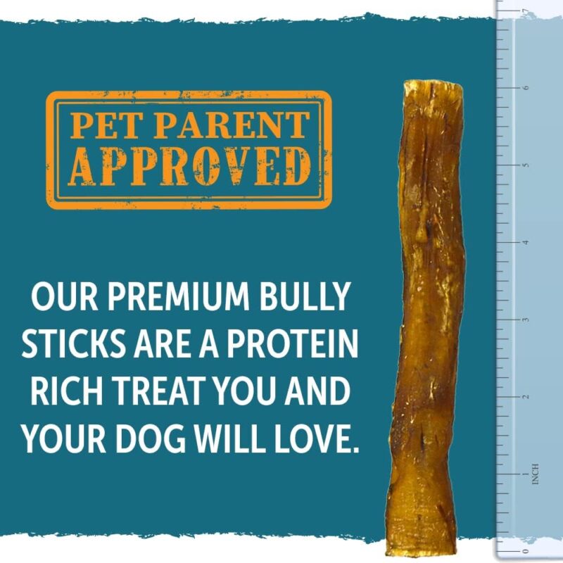 Pet's Choice Premium Bully Sticks, 6", 12pk, Brown (CW6-PZ12) - Image 6