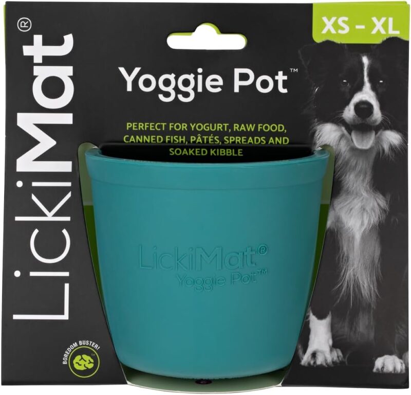 LICKIMAT Yoggie Pot – Distraction, Fun and Enrichment. Long Lasting Rubber Licking Treat Dispenser for All Dog Sizes and Slow Feeder for Small Dogs. The Newest LickiMat - Image 8