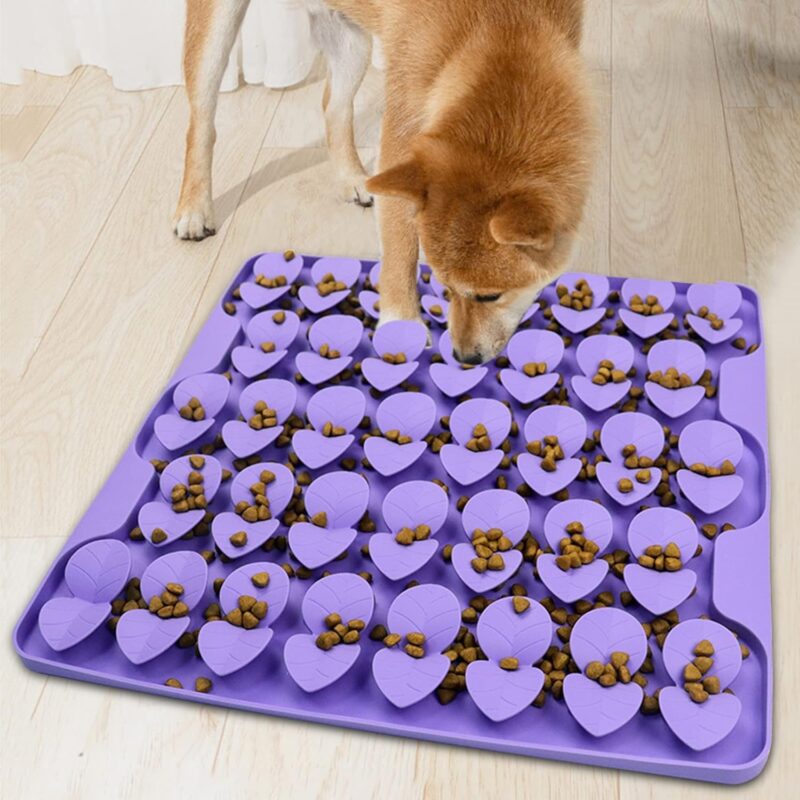 Snuffle Mat for Large Dogs,Silicone Slow Feeder Lick Down Eating,Encourages Natural Foraging Skill,Relieving Stress,Interactive Feed Game Toy All Breed Dogs