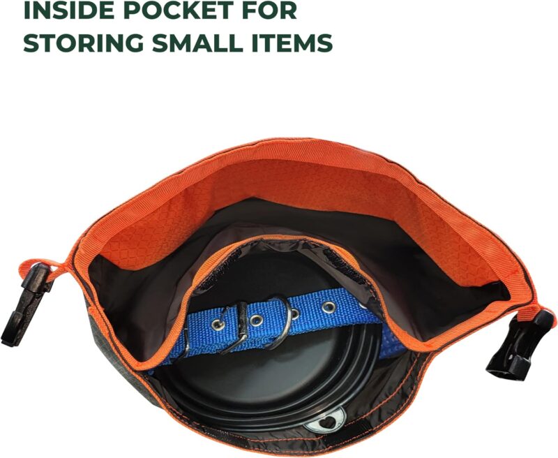 FXW Dog Food Travel Bag，21 Cups Large Capacity for Travel Kibble Storage Perfect for RV Road Trips, Camping, Longterm Dog Boarding Gear Accessories Gray - Image 4
