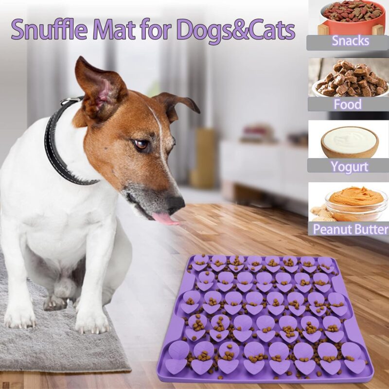 Snuffle Mat for Large Dogs,Silicone Slow Feeder Lick Down Eating,Encourages Natural Foraging Skill,Relieving Stress,Interactive Feed Game Toy All Breed Dogs - Image 2