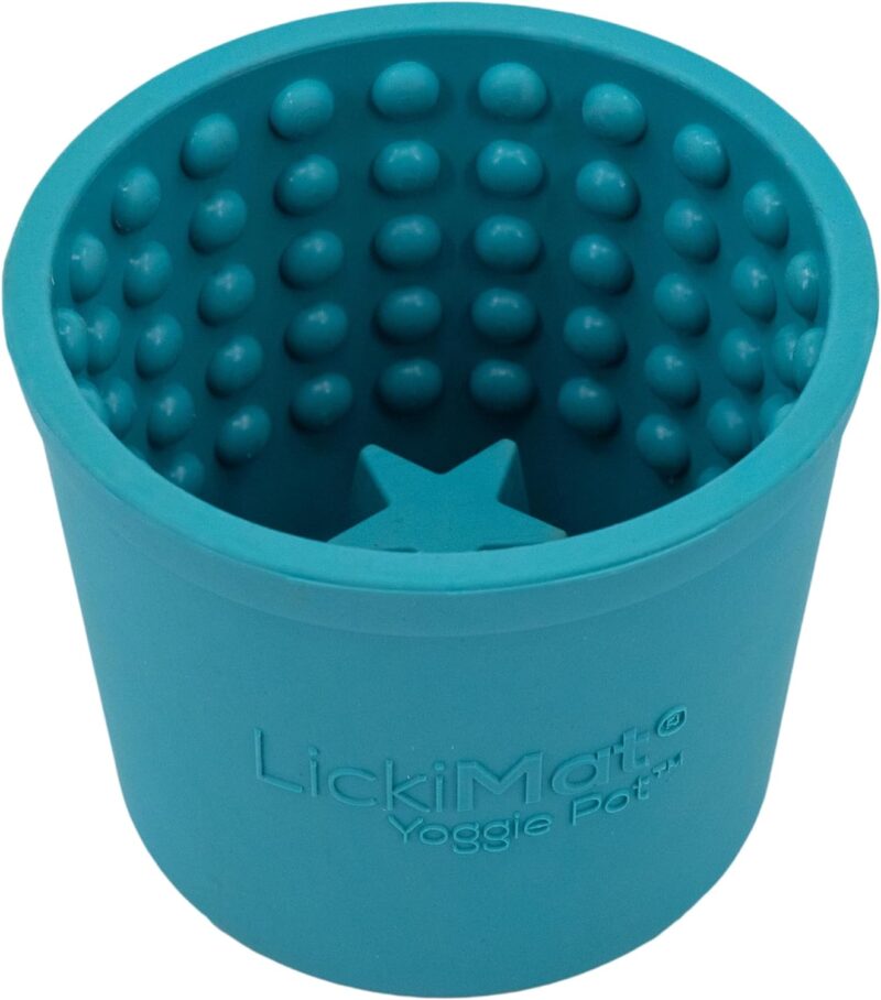 LICKIMAT Yoggie Pot – Distraction, Fun and Enrichment. Long Lasting Rubber Licking Treat Dispenser for All Dog Sizes and Slow Feeder for Small Dogs. The Newest LickiMat - Image 6