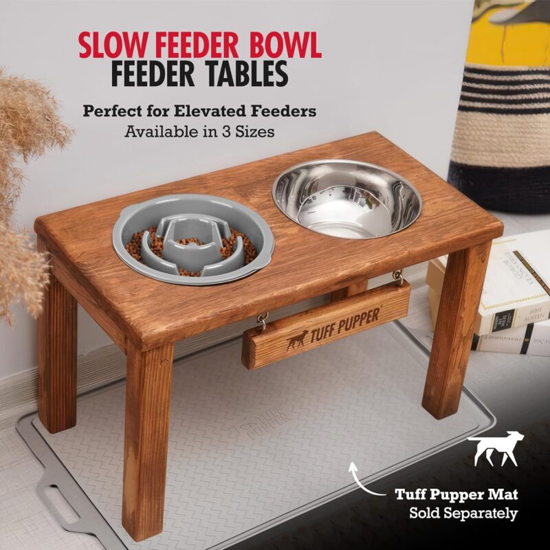 Tuff Pupper Slow Feeder Insert Bowl | Puzzle Maze Slows Down Eating | Elevated Feeder Tray Bowl | Standalone Dog Bowl | Pet Bowl Insert | Easy Clean Dishwasher Safe (2 Cups - Fits 7.5-8 Inch Hole) - Image 4