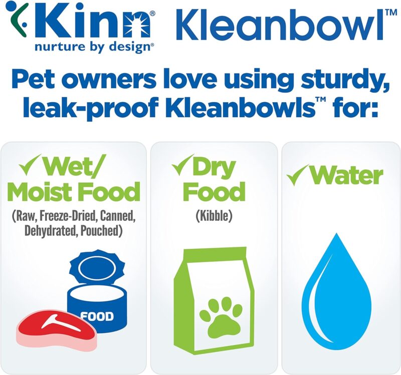 Kinn Kleanbowl Disposable Dog Food Bowls, 8 oz (Pack of 50) - Frame System Refills, Compostable Cat Food Bowls, Leakproof for Pet Feeding - Image 3