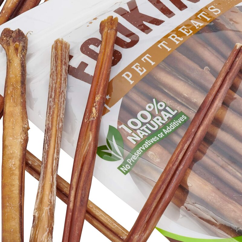 EcoKind Pet Treats All-Natural Premium 12 Inch Bully Sticks for Dogs | 16 Oz. Bag | Delicious Protein Rich Dog Chews - Image 4