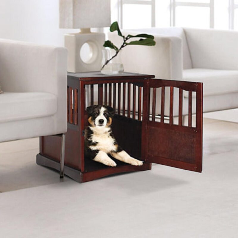 Polarbear's Shop New Wooden Pet Crate end Table Kennel cage Furniture Dog Pen Indoor House Bed Small - Image 3