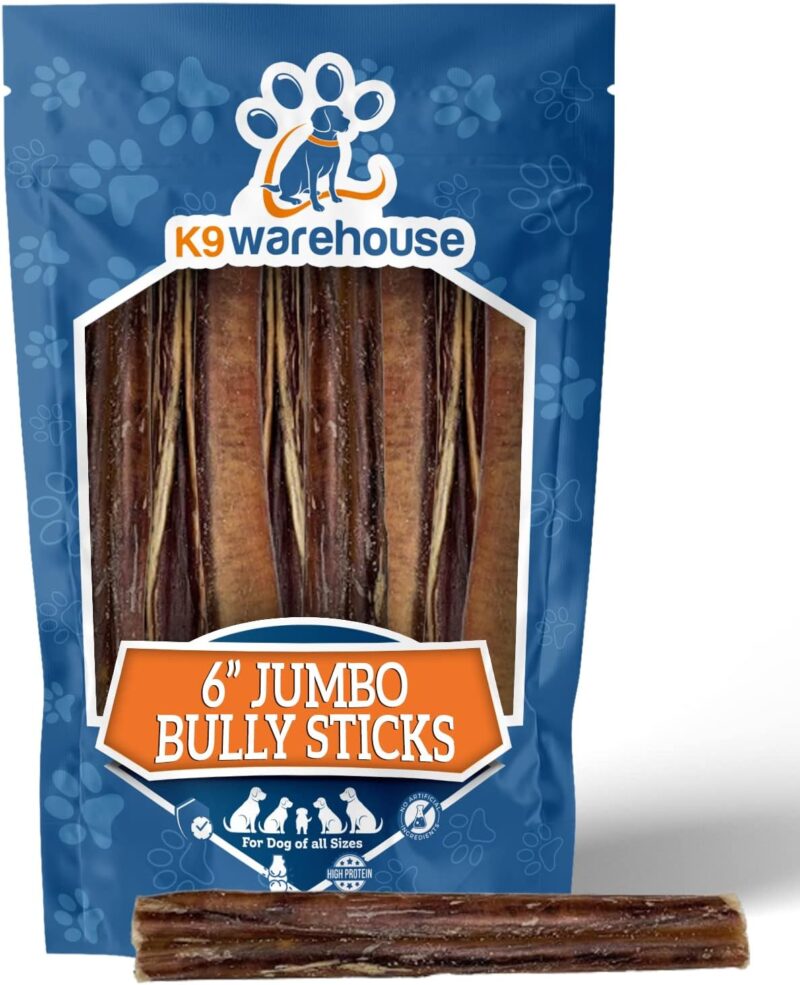 Jumbo Bully Sticks for Dogs - 6 inch (3 Count)