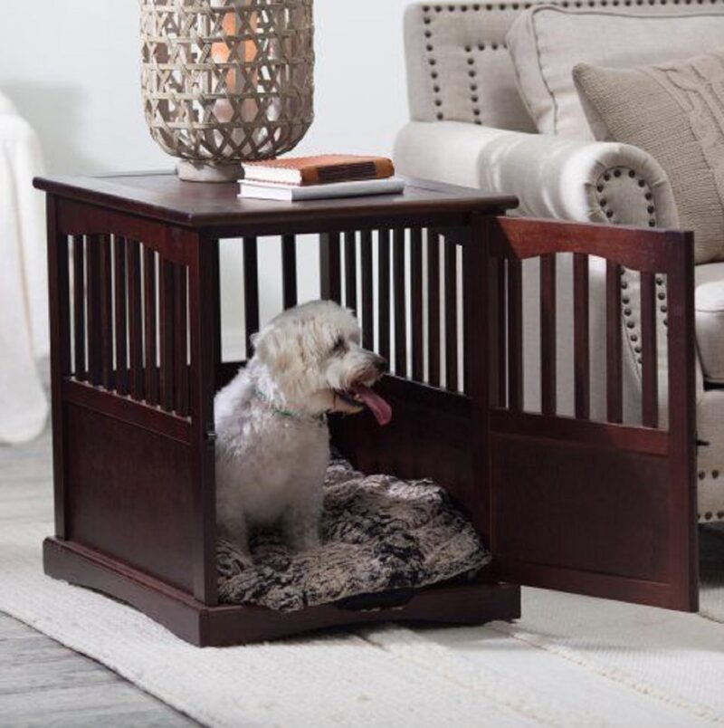 Polarbear's Shop New Wooden Pet Crate end Table Kennel cage Furniture Dog Pen Indoor House Bed Small