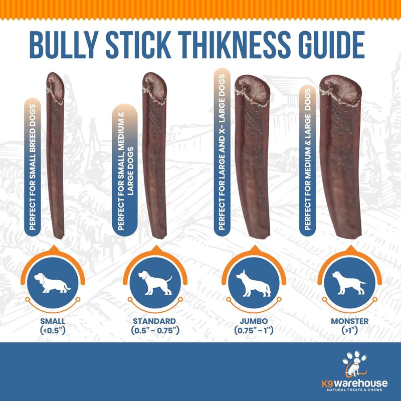 Jumbo Bully Sticks for Dogs - 6 inch (3 Count) - Image 3