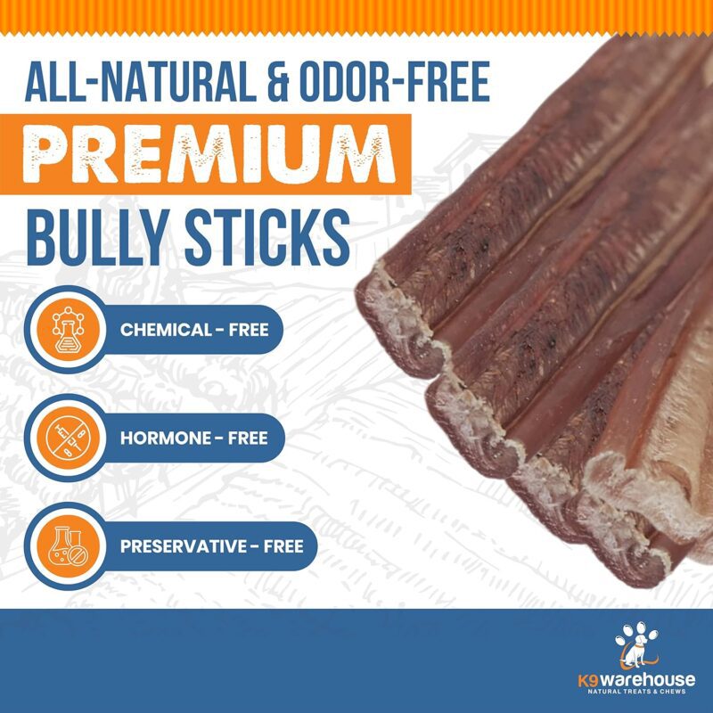 Jumbo Bully Sticks for Dogs - 6 inch (3 Count) - Image 2