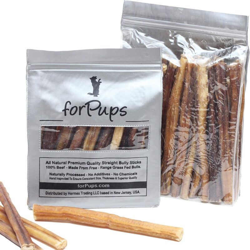 (2 Pounds - 8 Inch) (REGULAR Thickness) (32 oz Pack) All Natural Premium Quality Bully Sticks (8") (2 lb – REGULAR) (32 oz) - Image 8