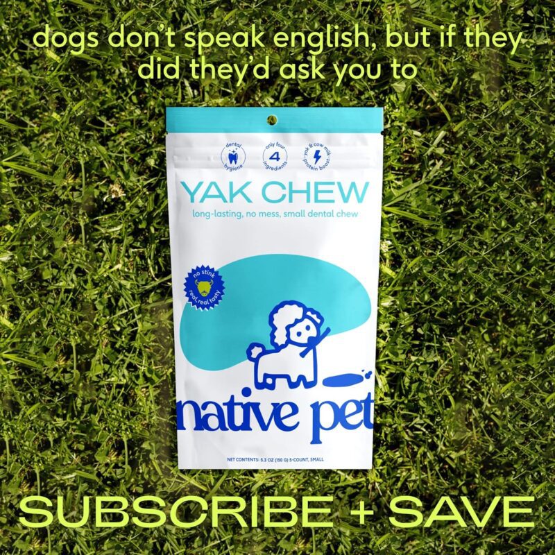 Native Pet Yak Chews for Dogs (5 Small Chews) & Yak Chews for Dogs (3 Medium Chews) - Image 6