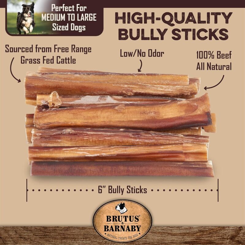 BRUTUS & BARNABY Sweet Potato Kibble Topper + 12 Bully Sticks - Image 2