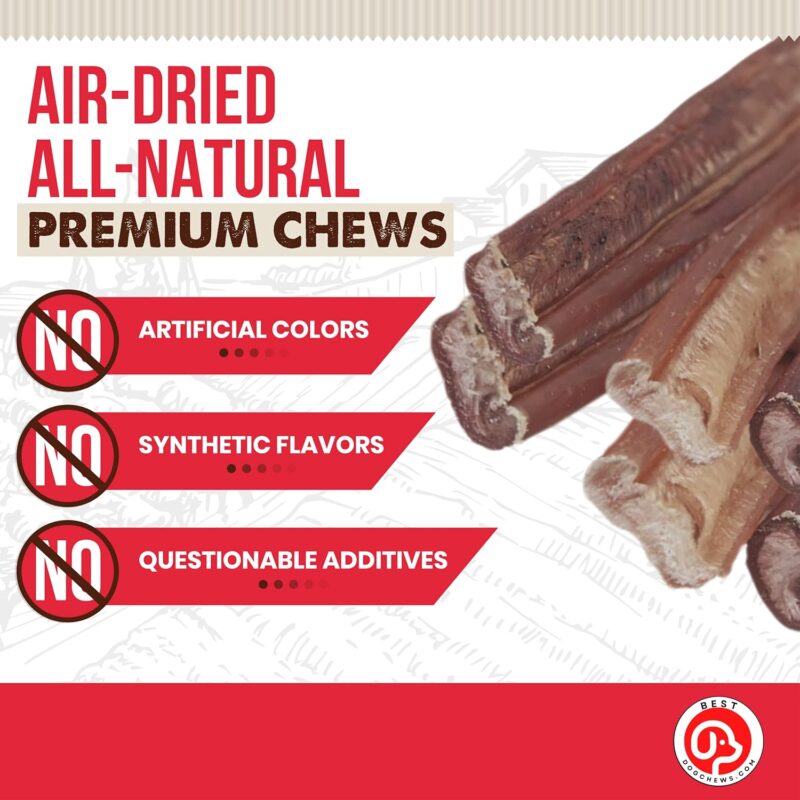 Jumbo Bully Sticks for Dogs 100% Natural and Delicious Treats Odor and Rawhide Free Long Lasting Great for Joint & Dental Health for All Breed Sizes Dogs and Puppies - 6 inch (3 Count) - Image 6