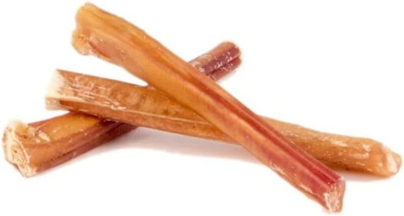 Jumbo Bully Sticks for Dogs 100% Natural and Delicious Treats Odor and Rawhide Free Long Lasting Great for Joint & Dental Health for All Breed Sizes Dogs and Puppies - 6 inch (3 Count)