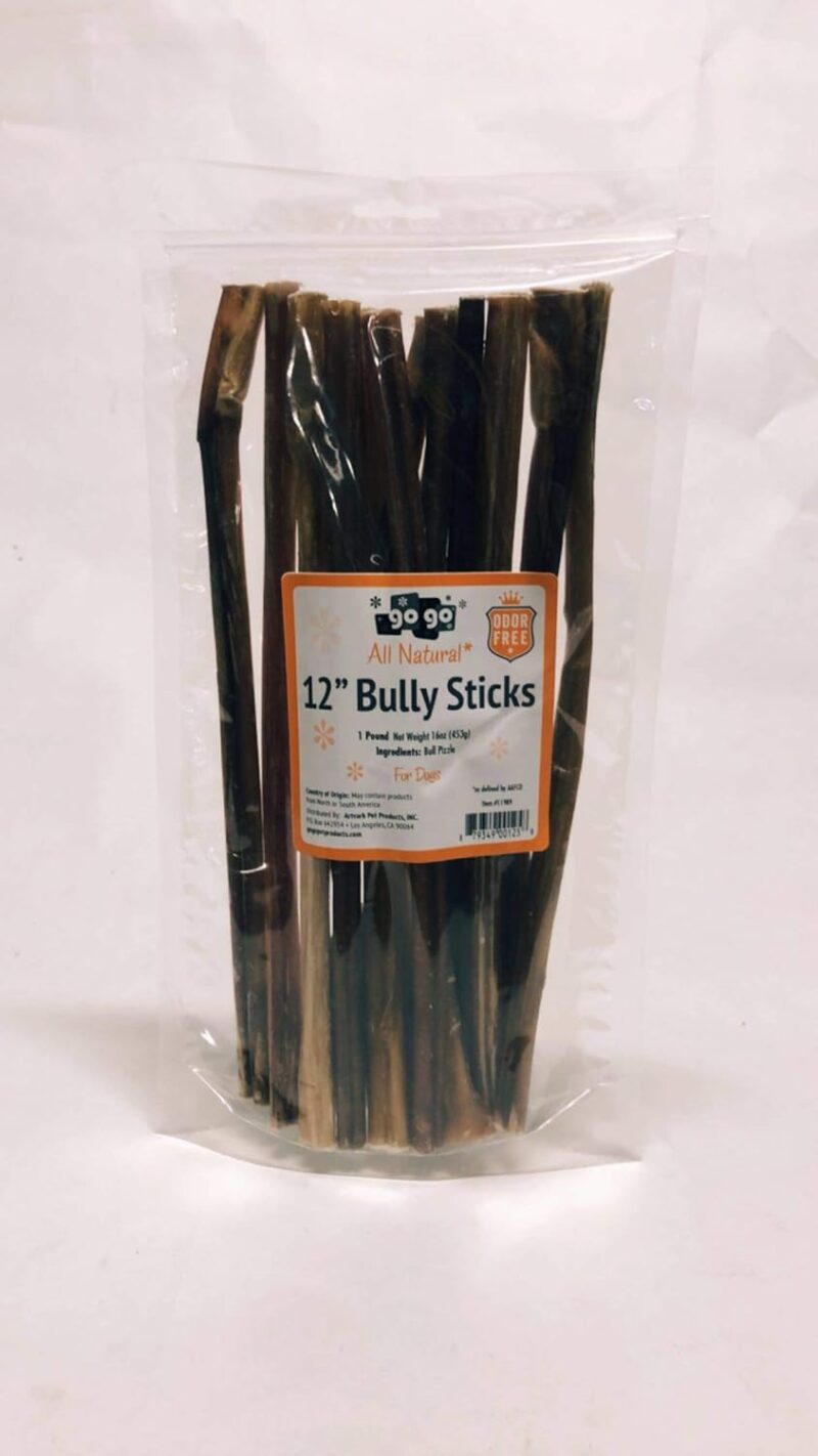 GOGO 1 lb. 12" No Odor Bully Stick Value Pack