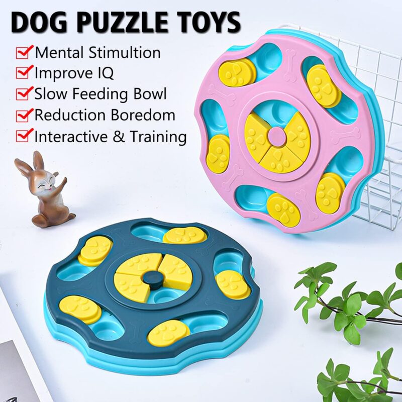 Dog Puzzle Toys, Interactive Dog Toys for Large Medium Small Smart Dogs, Dog Enrichment Toys Dog Mentally Stimulation Toys for Training, Dog Treat Chew Toy Gifts for Puppy & Cats - Image 2