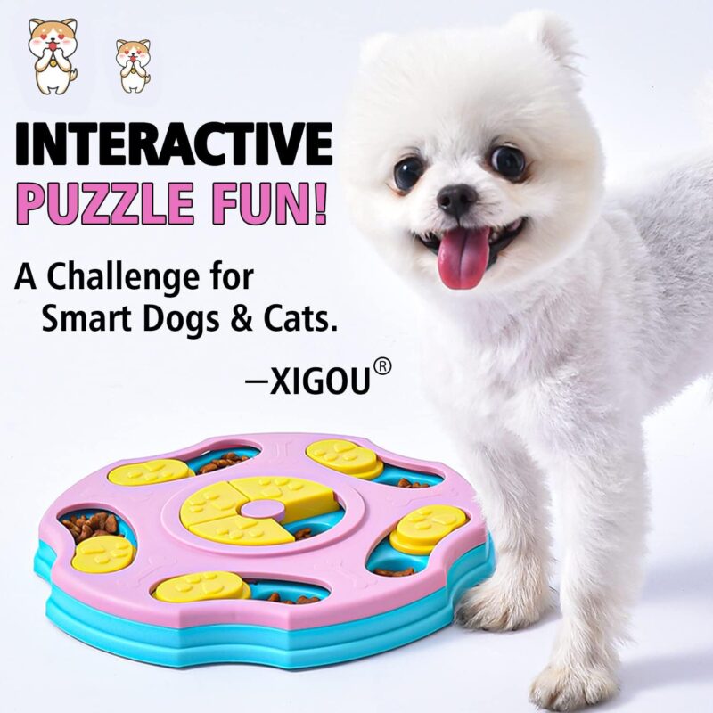 Dog Puzzle Toys, Interactive Dog Toys for Large Medium Small Smart Dogs, Dog Enrichment Toys Dog Mentally Stimulation Toys for Training, Dog Treat Chew Toy Gifts for Puppy & Cats - Image 7