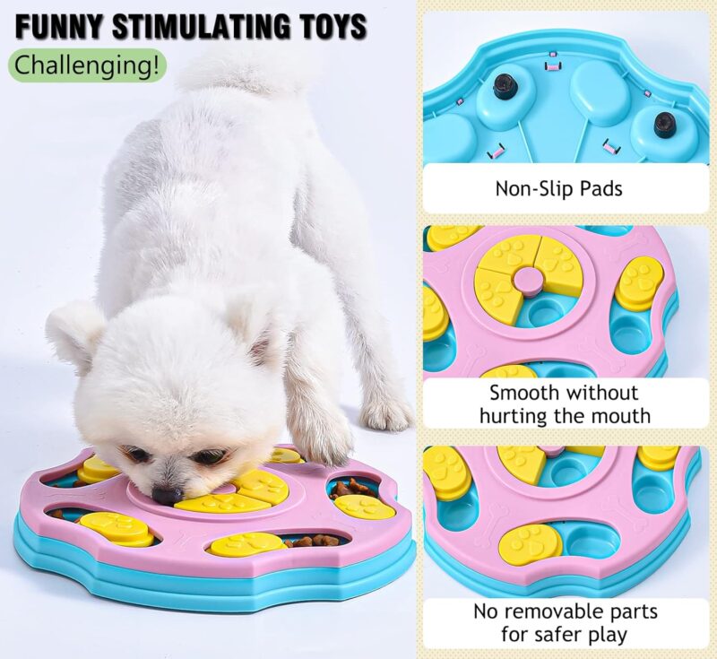 Dog Puzzle Toys, Interactive Dog Toys for Large Medium Small Smart Dogs, Dog Enrichment Toys Dog Mentally Stimulation Toys for Training, Dog Treat Chew Toy Gifts for Puppy & Cats - Image 5