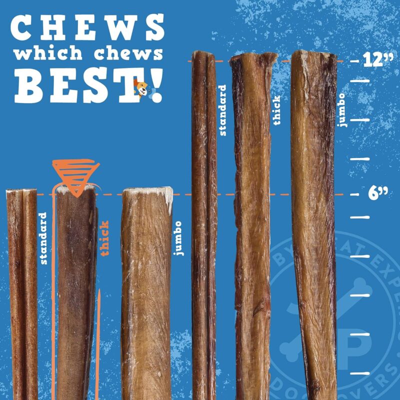 Jack&Pup Bundle - 6" Bully Sticks + Half Pig Ears | 6" Bully Sticks (40 Pack) | Half Pig Ears (18 Pack) - Image 5