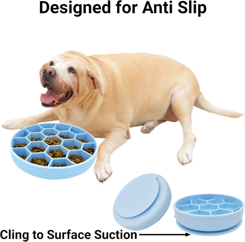 Mr. Peanut's Interactive Slow Feed Dog Bowl, Fun Healthy Bloat Stop Feeder (Medium) - Image 4