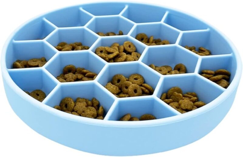 Mr. Peanut's Interactive Slow Feed Dog Bowl, Fun Healthy Bloat Stop Feeder (Medium)