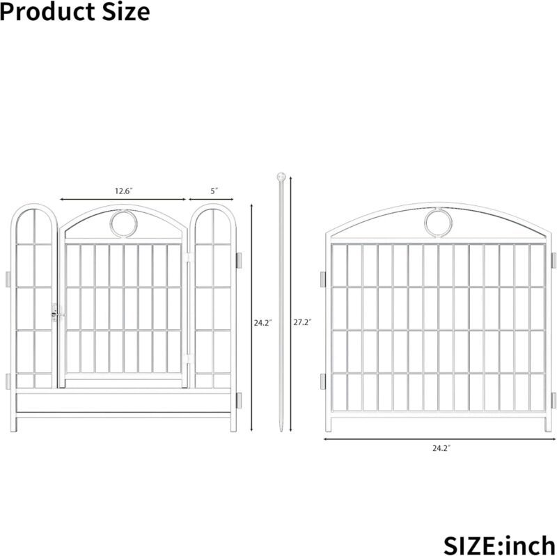 Heavy-Duty Foldable Dog Playpen: Spacious, Rust-Resistant, DIY Shapes for Indoor & Outdoor Use.Dog Playpen Indoor 24 inch 8 Panels Metal Dog Pen Pet Dog Fence Outdoor Exercise Pen (Blue) - Image 3