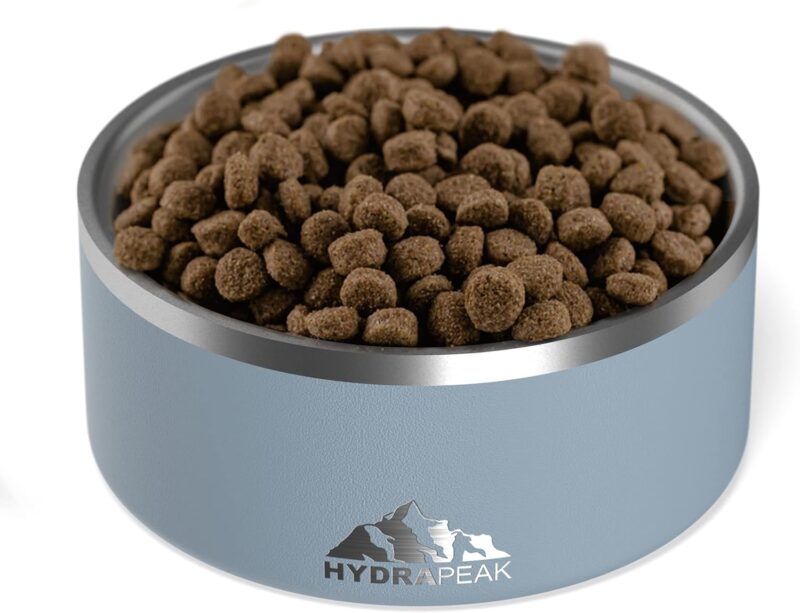 Hydrapeak Dog Bowl, Non Slip Stainless Steel, Dog Water Bowl, Dog Food Bowls, Large Sized Dog, Dog Dish, Dog Bowls Small Dogs, 32oz/64oz, Multiple Sizes, (8 Cup, Storm) - Image 2