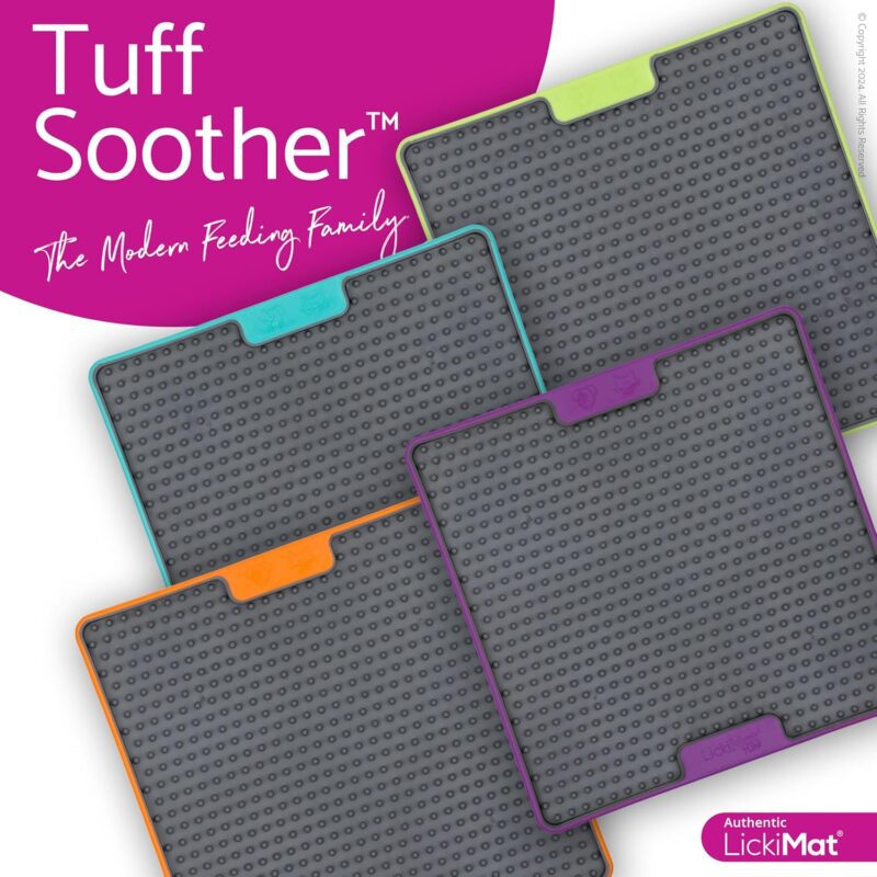 LickiMat Tuff, Heavy-Duty Soother, Dog Slow Feeder Lick Mat, Boredom Anxiety Reducer; Perfect for Food, Treats, Yogurt, or Peanut Butter, Fun Alternative to a Slow Feed Dog Bowl, Green - Image 5