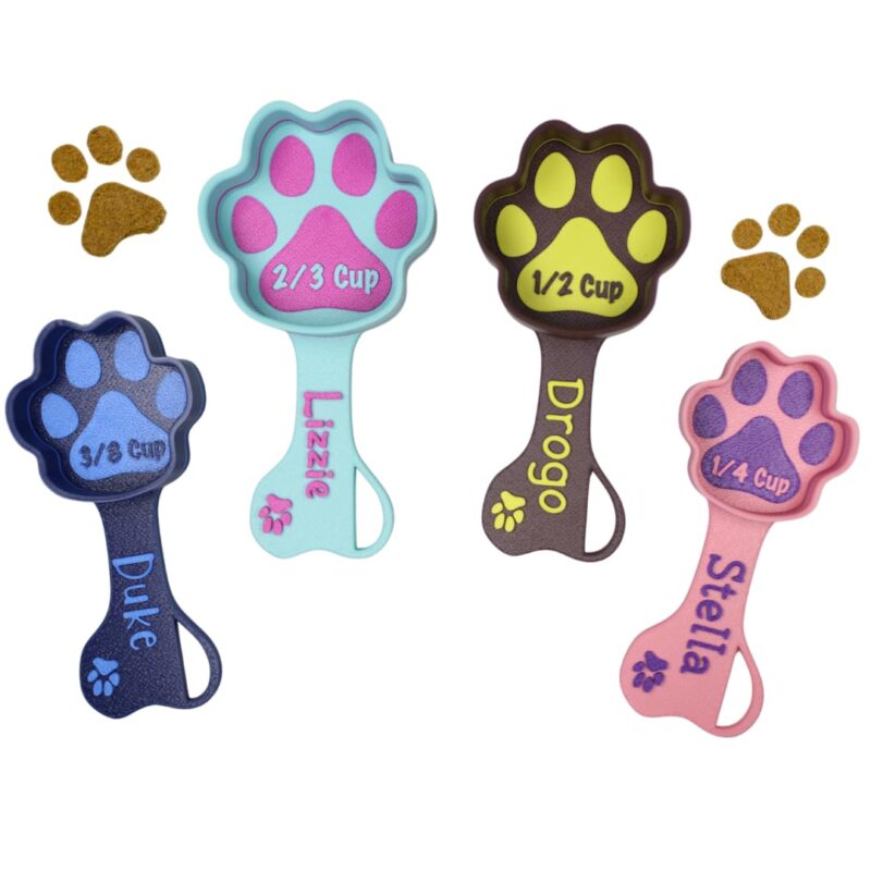 Personalized Dog Food Scoop Custom Scooper Pet Kibble Scoop Food Dispenser Dog Measuring Cup Custom Pet Accessories Gift Idea For Dog Lover (8oz - 1 Cup)