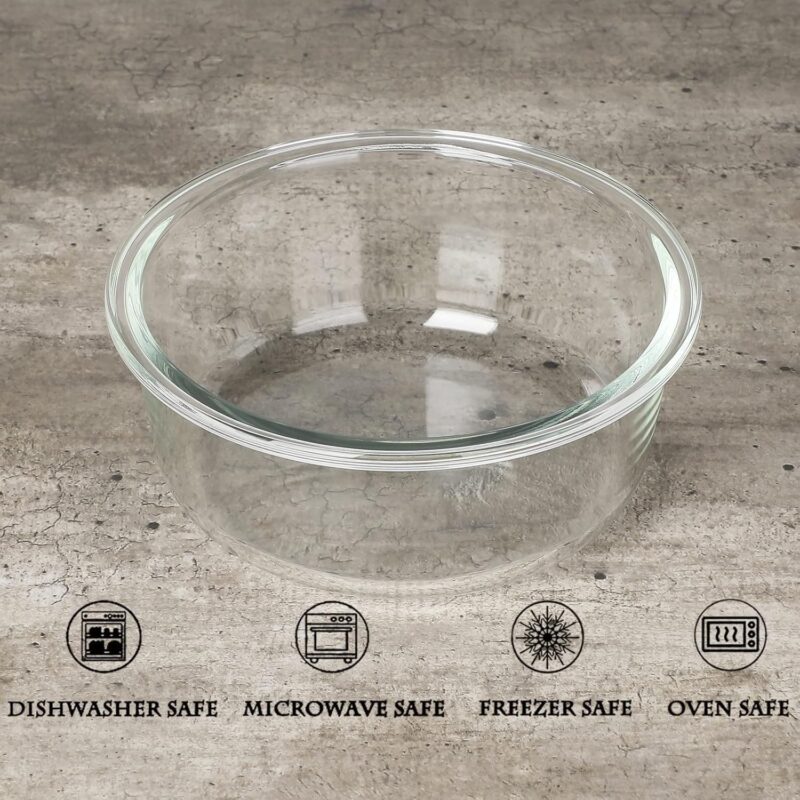 GDCZ Glass Raised Cat or Small Dog Bowls 18 Ounces Transparent - Image 4