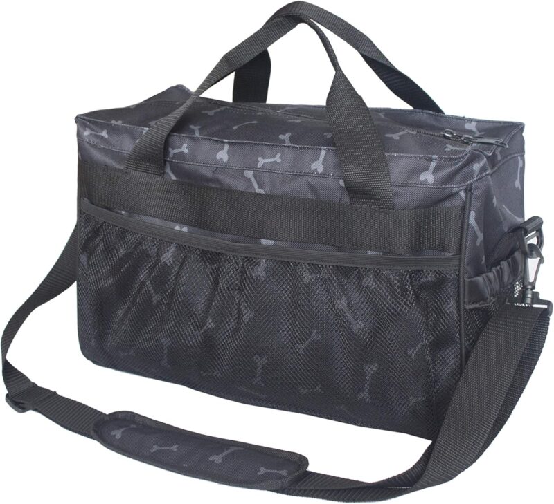 MYDAYS Dog Travel Bag, Pet Luggage Suitcase Weekend Tote Carrier with Collapsible Bowl, Pet Luggage Suitcase Weekend Tote Carrier with Collapsible Bowl (Black) - Image 4