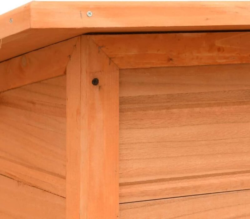 Protects Pets from Elements with Sturdy Wooden Dog Cage, Solid Pine & Fir Wood, Easy Assembly, 47.2"x30.3"x33.9" - Image 7