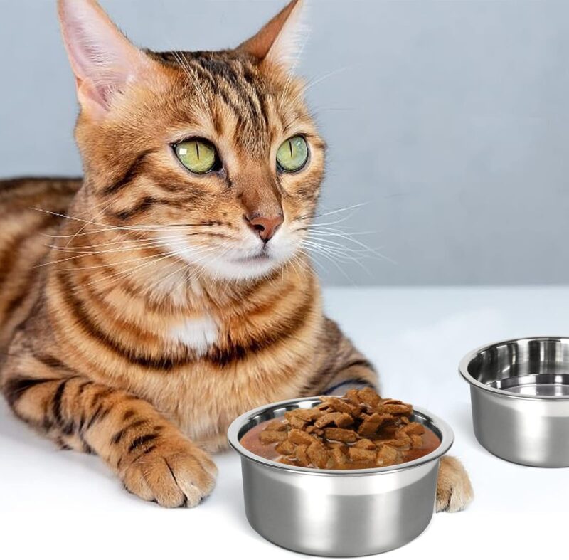 Kennel Water Bowl, No Spill Hanging Cage Crate Bowl for Cat, Small Dog Feeder -2 Cups / 1 Pint (1 Pack) - Image 6