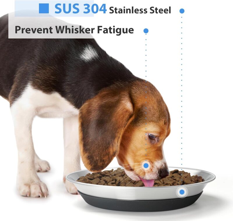 Premium Stainless Steel Dog Bowls - Non-Slip, 2.5 Cups Capacity, Durable and Safe for Your Beloved Pet - Image 2