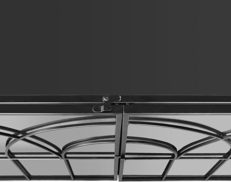 47.24" Spacious Dog Cage with Tempered Glass, for Corner of Living Room, Hallway, Study and Other Spaces, Black GW995 - Image 4