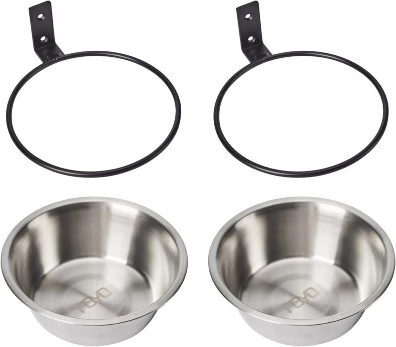 FOYO Elevated Dog Bowls, Raised Dog Food and Water Bowls,Wall Mounted Pet Comfort Feeding Bowls for Medium Dogs - Image 2