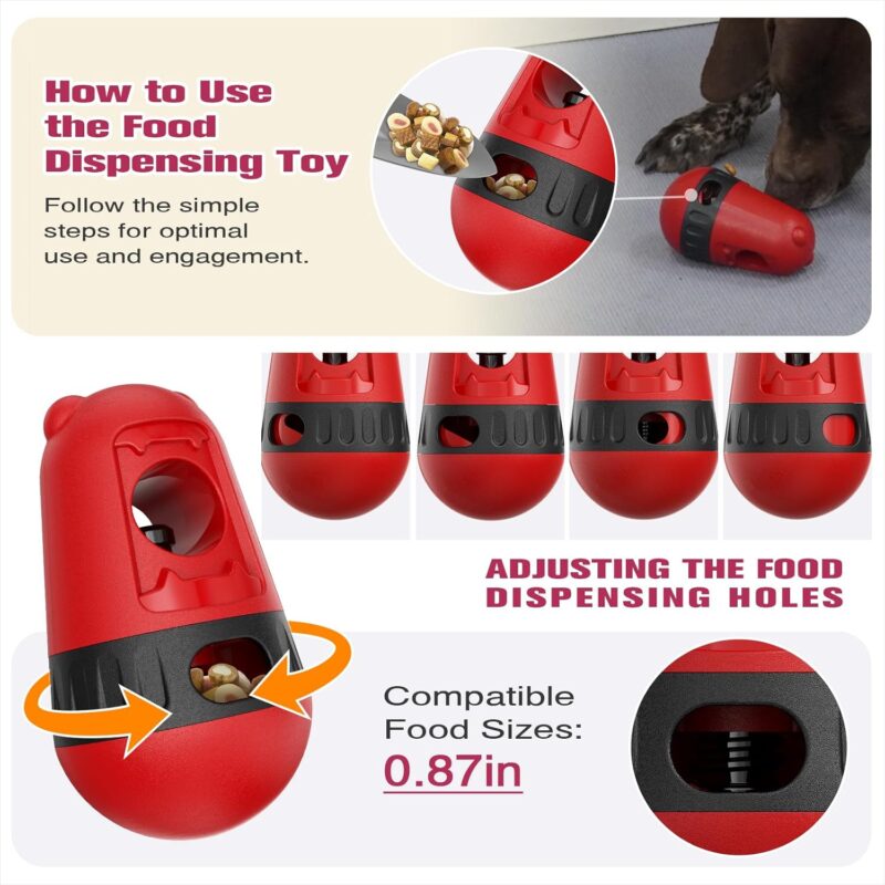Upgraded Bully Stick Holder, Adjustable Treat Dispensing Slow Feeder, 2-in-1 Multifunctional Dog Treat Toy, for Dogs to Keep Them Busy, More Fun, Healthier, Make Everything Fun, Ideal for Dog Gifts - Image 5